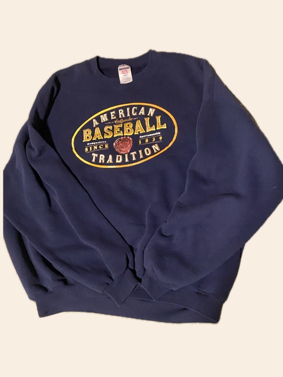 American Vintage Tops - Vintage American Baseball Image Sweatshirt